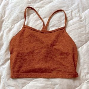 Teen Girl Orange Athletic Top/Bra